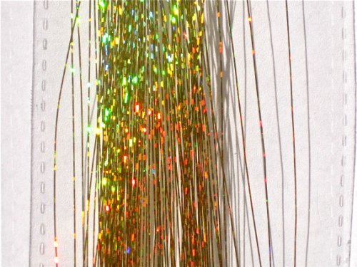 40" Hair Tinsel 100 Strands - Sparkling Gold