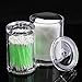 LOUISE MAELYS Clear Acrylic Cotton Ball Swabs Makeup Organizer Storage Case Q-Tips Holder