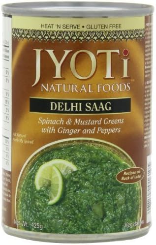 Sauce Gf Delhi Saag 15 OZ (Pack Of 6) by Jyoti Cuisine India