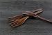 XH 3pcs Hand-Made Solid Wooden Fork Four Teeth Japanese Wood Salad Dinner Fork Tableware Dinnerware for Adult Eating Cooking 7