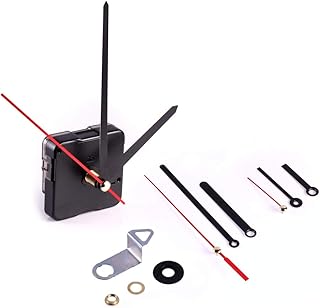 edi-tronic Quarzuhrwerk schleichend mit 3 Aluzeigersätzen Quarz Uhrwerk Alu Zeiger 1.5V AA Batterie