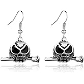 Halloween Party Earrings - Gothic Spider Web Cobweb Dangle Earrings with Black Tassels for Women