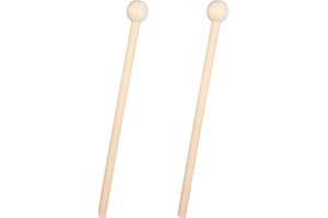 APAUSVCM 2Pcs Wood Xylophone Mallets, 7.5 Inch Percussion Sticks for Xylophone Glockenspiel Bell Chime Woodblock Drum