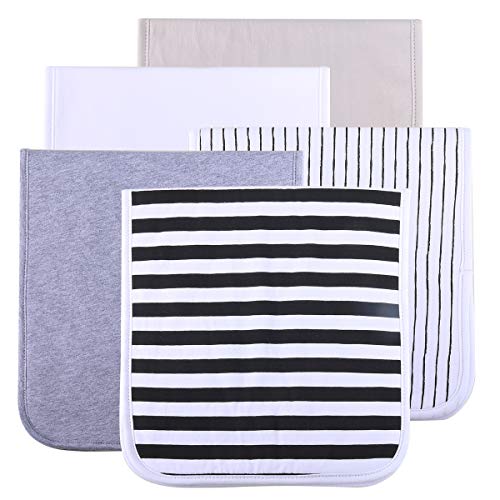 5 Pack Baby Burp Cloths Cotton Towels Triple Layer Soft Absorbent Burping Rags