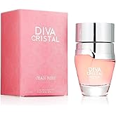 Jean Rish Diva Cristal Perfume for Women Eau De Parfum, Long-Lasting Luxury Fragrance, Made In USA - Bergamot, Rose, Peony, Vanilla, Musk Scent - 100ml / 3.4 oz