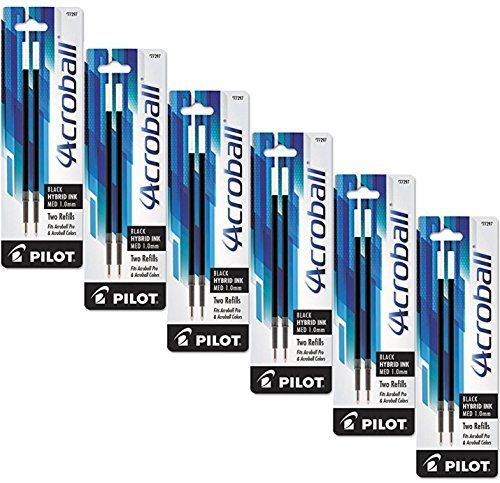 Pilot Easytouch Pro Acroball Ballpoint Pen Refills 1 0mm Medium Point Black Ink Pack Of 12 Buy Online In Guernsey At Guernsey Desertcart Com Productid 32556559