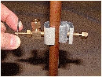 Saddle Valve - Reverse Osmosis, Undersink Water Filter Self Piercing Tube Clamp With 1/4" Connector, Silver, Gold - Image 4