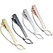 HAWSON 4 pcs Tie Clips Set for Men Necktie 2 inch Tie Bar Clip with Chain - Business Wedding Accessories