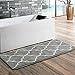 Uphome Extra Long Bathroom Rug, Microfiber Washable Non-Slip Soft Tufted Decorative Bath Runner Kitchen Floor Mat Carpet