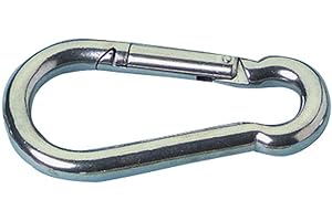 MarineNow 316 Stainless Steel Snap Hook Carabiner – Spring Loaded Link Connector for Marine, Camping, Rigging & Outdoor Use – Multiple Sizes (30mm to 180mm)