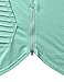 URBANCREWS Mens Hipster Hip Hop Short Sleeve Hoodie w/Zippers Turq, L