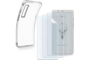 HUADU eBook Reader Screen Protector Compatible for Onyx Boox Palma 2,PET Screen Protective Film Anti Scratch High Definition and Soft Clear TPU Protective Case