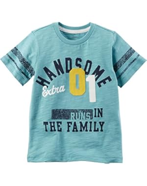 Baby Boys' Short Sleeve Handsome Graphic Tee