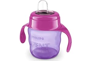 Copo De Transição Philips Avent 200ml 6m+ Rosa com Alças