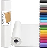 PerkHomy Craft Paper Roll 17.5" x 1,200" (100') White Kraft Easel Paper for Gift Wrapping Bulletin Board Art Bouquet Flower P