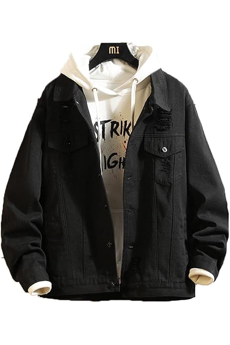 West Louis Mens Denim Jean Jacket 