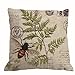 Nunubee Bee Cotton Linen Home Decorative Throw Pillow Case Cushion Cover