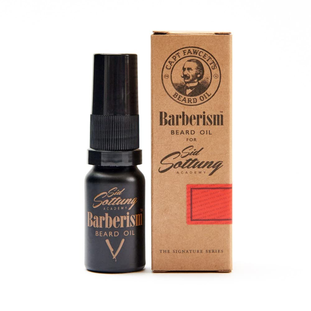 Captain Fawcett Barberism Beard Oil 10ml – Classic Barbershop Beard Oil for Men – Conditions, Softens & Adds a Fresh Aromatic Scent with Citrus, Cedarwood & Musk Notes