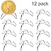Boao 12 Packs Mini Clear Acrylic Easel Stands Coin Display Easel (Style A)
