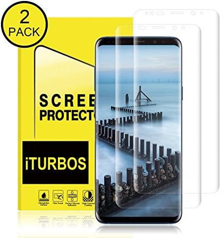 Galaxy S9 Plus Screen Protector,[2-Pack] iTURBOS Full Screen Coverage 3D PET HD Screen Protector Film for Samsung Galaxy S9 Plus.