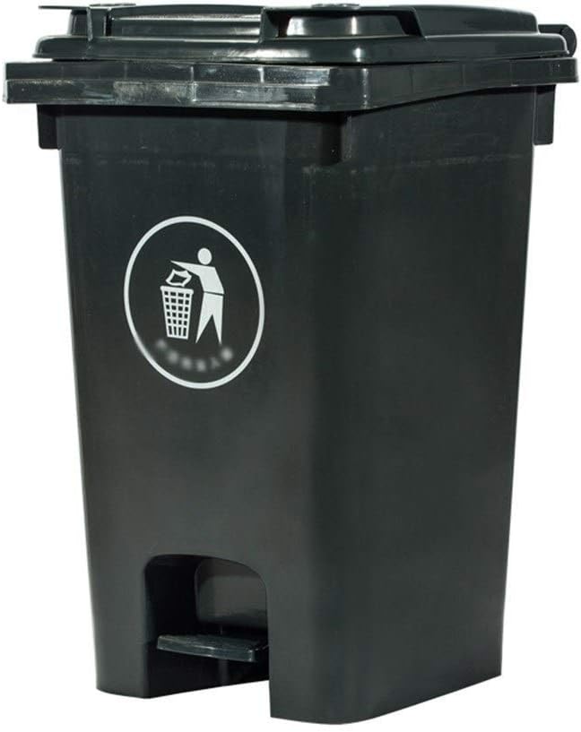Thicken The Outdoor Trash Can, Plastic Pedal Type Park Trash Can With