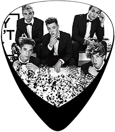 Pimalico Classic WHY DONT WE Design Picks (12 Pack, ) for Electric Guitar, Acoustic Guitar, Mandolin, and Bass / Black