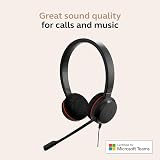 Jabra Evolve 20 Stereo Headset USB C/A Passive Noise Cancellation Black view 3