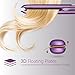 1 Inch Flat Iron, Trèsutopia Anti Frizz Ceramic Hair Straightener for Straightening and Curling, Men and Women, Fast Heated, 265 °F-450 °F, Dual Voltage (Purple)