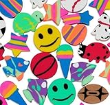 Pack of 500 Mini Eraser Assortment Novelty By Blue Green Novelty