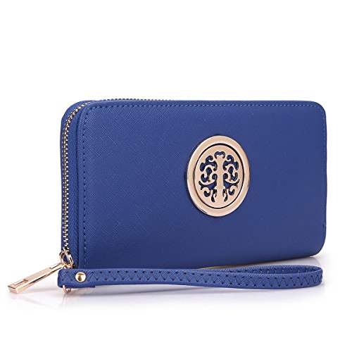 MMK collection Women Fashion Matching Satchel handbags with wallet(690-BL/WT)