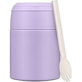 Zenvory 10oz Soup Thermo for Hot Food Kids Insulated Food Jar Container with Spoon Width Mouth Stainless Steel Leak Proof Thermo Lunch Box for School Travel