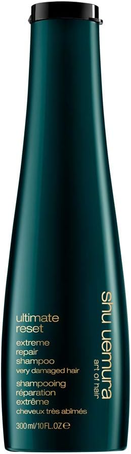 Shu Uemura, Extreme Repair Shampoo Ultimate Reset, Very Damaged Hair, Enriched with Rice Extract, Repairs & Strengthens, 300 ml
