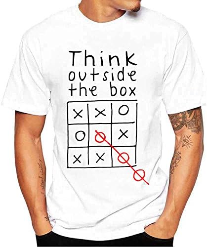 Fxbar,Men's T Shirt Graphic Printed Tee Shirts Summer Essential Golf Shirt Tee Top