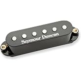 Seymour Duncan Classic Stack Plus Strat - Bridge - Black | Classic Stack Plus bridge delivers vintage strat sparkle, chime and touch response without hum.