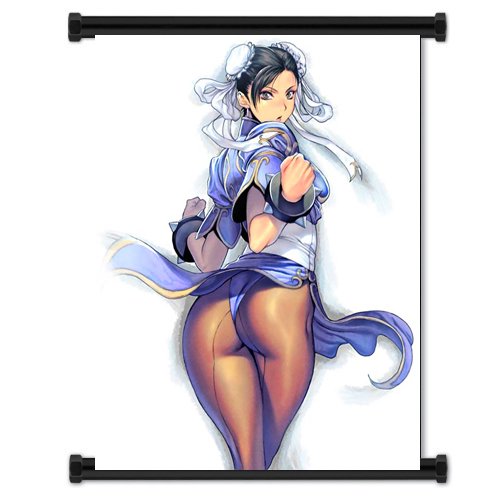 Street Fighter Anime Game Chun Li Fabric Wall Scroll Poster (16"x20") Inches