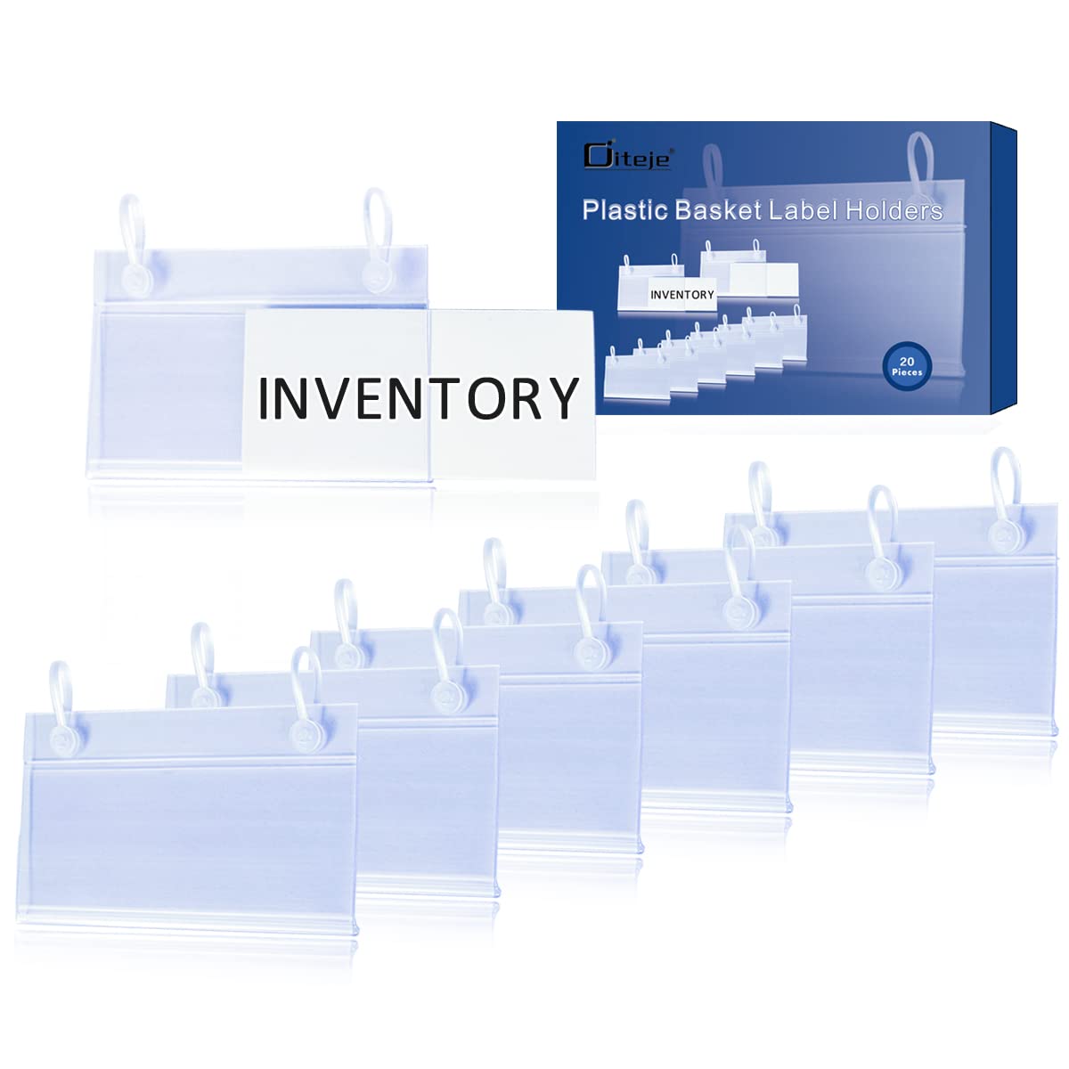 Mua Diteje 20Pcs Plastic Basket Label Holders,Price Sign Wire Shelf ...