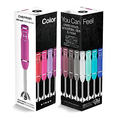 image for Chefman Immersion Stick Hand Blender Includes Stainless Steel Shaft & 