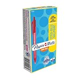 Paper Mate InkJoy 100RT Retractable Ballpoint Pens, Medium Point, Red, Box of 12 (1951252)