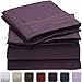 Mellanni Queen Sheets Set - 4 PC Iconic Collection Bedding - Hotel Luxury, Extra Soft, Cooling Bed Sheets - Wrinkle, Fade, Stain Resistant (Queen, Purple)