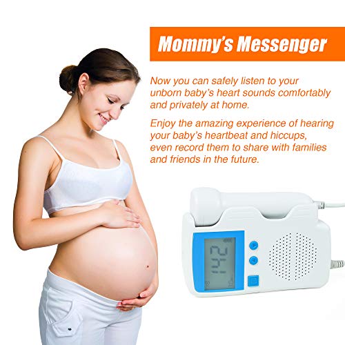 Fetal Doppler Baby Heart Monitor - Listening to the sounds your baby makes is like sweet song to a mommy's ears! The perfect pregnancy gift for a new mommy - Safe Portable Listening Device - Thumbnail 6