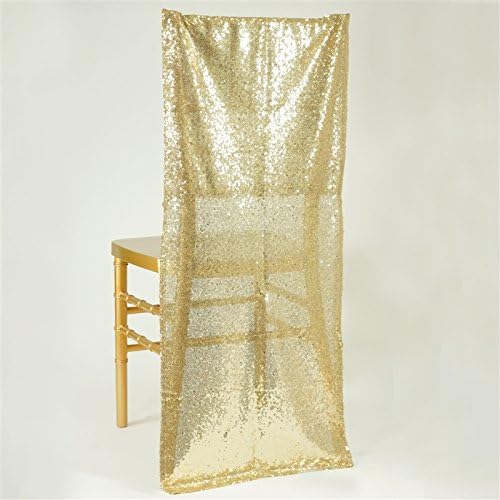 10 pcs Sequin SLIPCOVERS Chair Covers Wedding Party Reception Decorations SALE (Champagne)