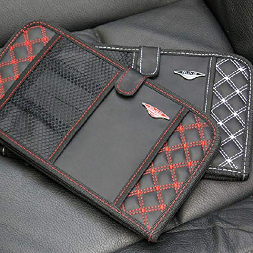 COOFIT CD or DVD Cars Sun Visor Organizer Multifunctional 12 Capacity CD Case Auto Accessories - Thumbnail 4