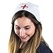 Nurse Hat - Nurse Cap with Red Cross - Nurse Costume Accessories by Funny Party Hats