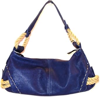 amazon navy leather handbags