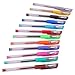 Miraclekoo Colorful Glitter Gel Pens Gel Ink Rollerball Pens - Includes Storage Case,12 Colors