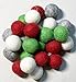 Yarn Place Felt Balls - 100 Pure Wool Beads 20mm Mixed Colorful Mixed Colors