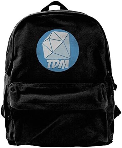 Candace Nixon DanTDM Logo Classic Canvas Shoulder Bag Backpack Black