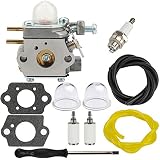 Dalom RM2510 Carburetor w Fuel Filter Primer Bulb for MTD Remington RM2599 Pole Saw RM4625 RM 2510 RM2520 RM2560 RM2570 String Trimmer Bolens BL110 BL160 Brushcutter Weed Eater bl425