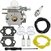 Dalom RM2510 Carburetor w Fuel Filter Primer Bulb for MTD Remington RM2599 Pole Saw RM4625 RM 2510 RM2520 RM2560 RM2570 String Trimmer Bolens BL110 BL160 Brushcutter Weed Eater bl425