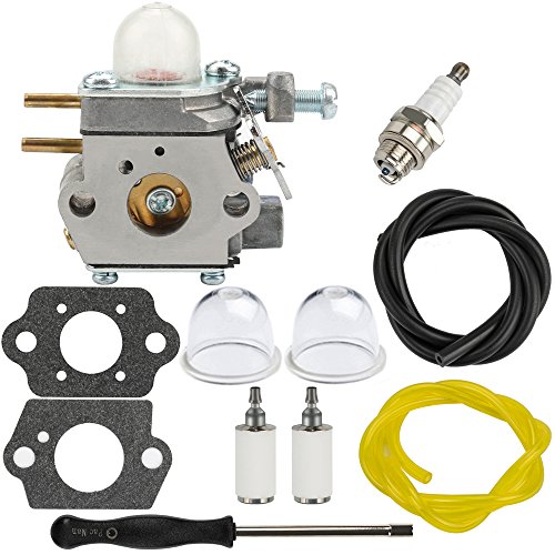 Dalom RM2510 Carburetor w Fuel Filter Primer Bulb for MTD Remington RM2599 Pole Saw RM4625 RM 2510 RM2520 RM2560 RM2570 String Trimmer Bolens BL110 BL160 Brushcutter Weed Eater bl425
